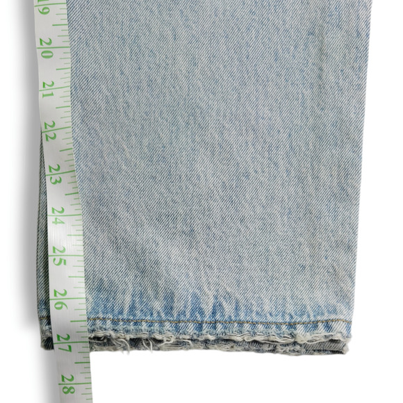 NWOT Pistola Charlie Distressed Button Fly Straight Leg Jeans Sz. 26x27 Blue - Picture 10 of 12